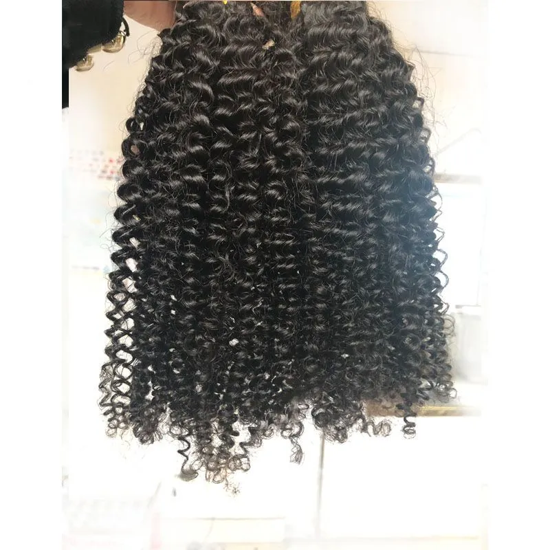Wholesale Virgin Hair Vendors 3B3C Kinky Curly Hair Weave Bundles High Quality 12A Virgin Cuticle Aligned Human Hair Can Be Dyed