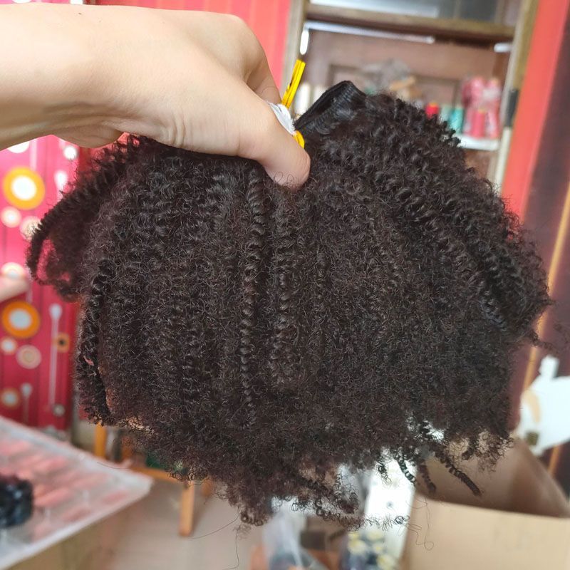 New Arrival Top Grade Best 12A Virgin Afro Kinky Human Mongolian 4C Hair Extension Weave Bundles 8"-40" Kinky Coily Hair