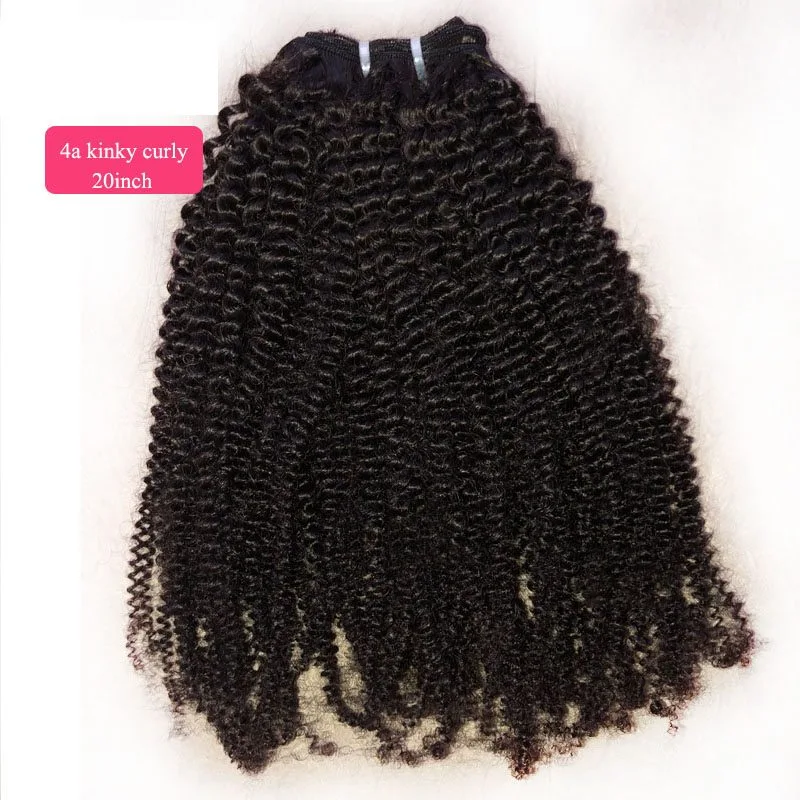 Sale 4B4C Kinky Curly Weave Natural Color 100% Unprocessed Mongolian Virgin Afro Kinky Curly Hair Extension For Black Women