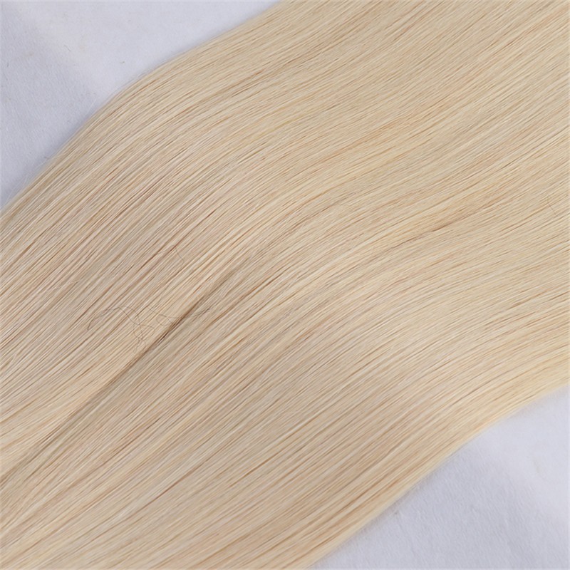 Cuticle Aligned Indian Raw Virgin Human Hair Straight I Tip Hair Extensions For White Woman