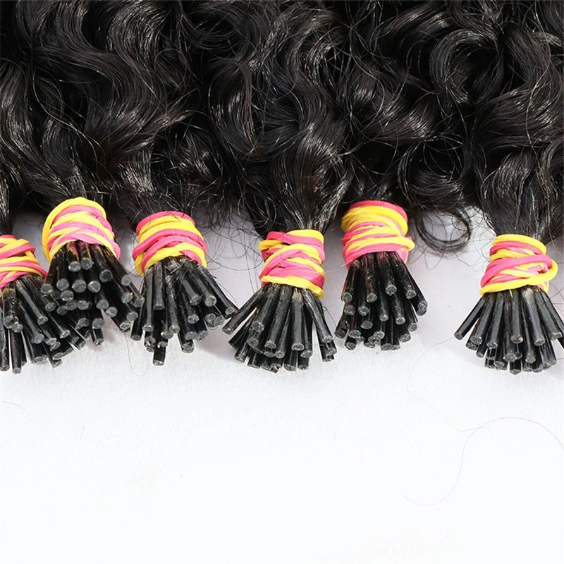 Wholesale Remy Hair Vendor Micro Links 100 Indian I Tip Human Hair Extensions