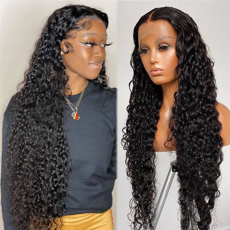 Water Wave 13x6 Lace Wigs 28 30 Inch Human Hair Lace Frontal Wig T Part Remy Brazilian Water Wave 13x4 Lace Front Human Hair Wigs