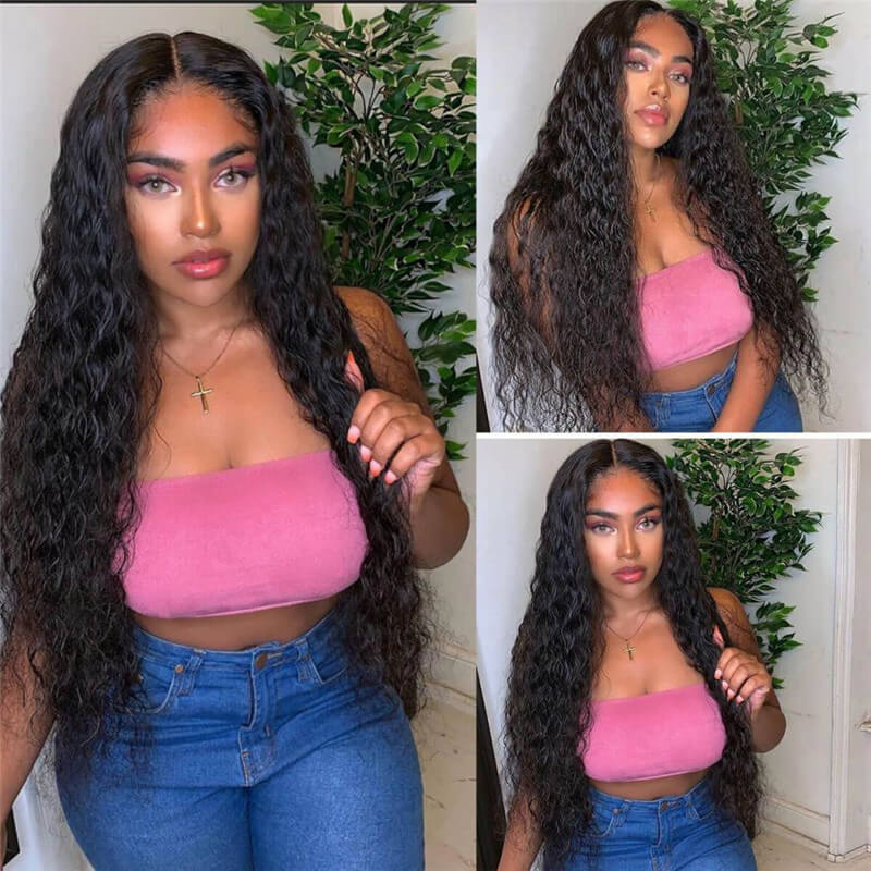 Water Wave 13x6 Lace Wigs 28 30 Inch Human Hair Lace Frontal Wig T Part Remy Brazilian Water Wave 13x4 Lace Front Human Hair Wigs