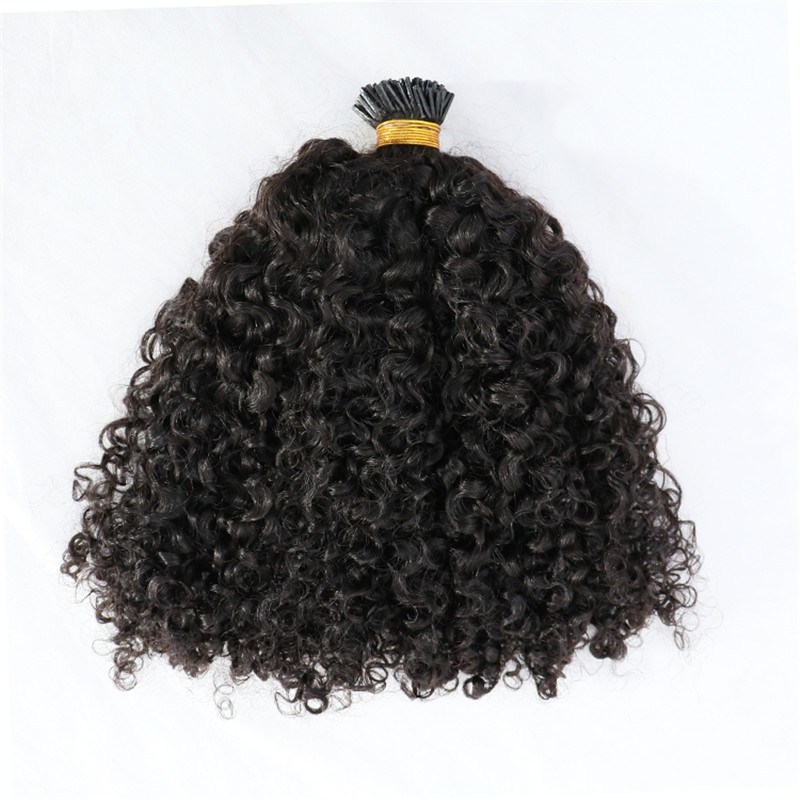 Wholesale Curly Human Hair I Tip Raw Burmese I Tip Hair Extensions