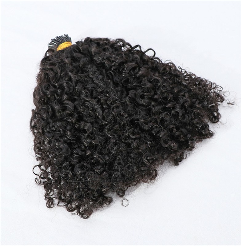 Wholesale Curly Human Hair I Tip Raw Burmese I Tip Hair Extensions