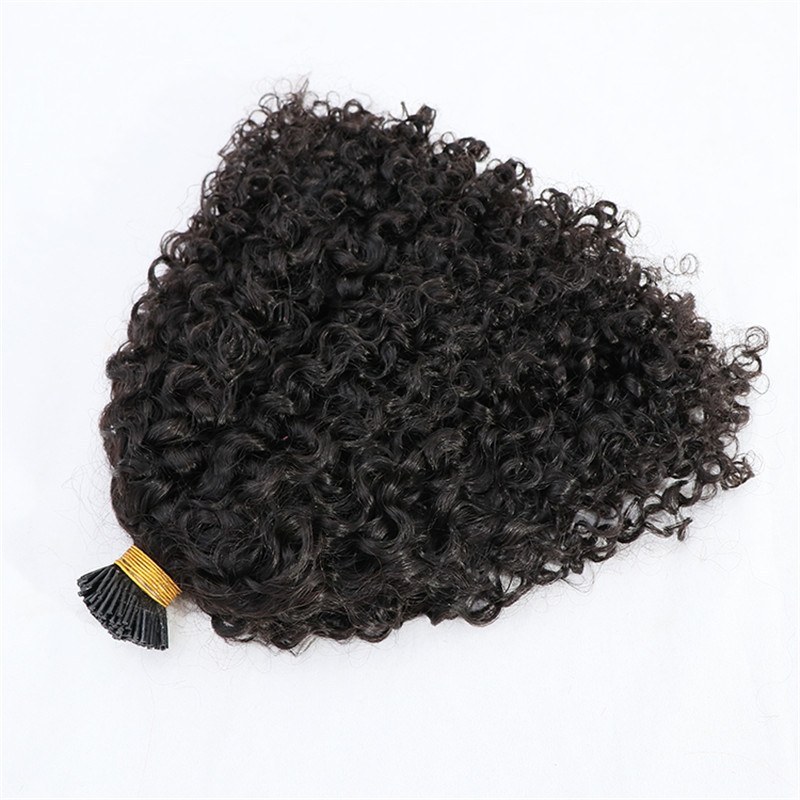 Wholesale Curly Human Hair I Tip Raw Burmese I Tip Hair Extensions