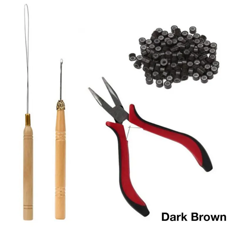 Micro Hair Extension Rings Beads Hair Extension Pliers For Fusion Capsule Hair Keratin Glue Remove Remover Hair Extension Tools 500pcs  nanorings