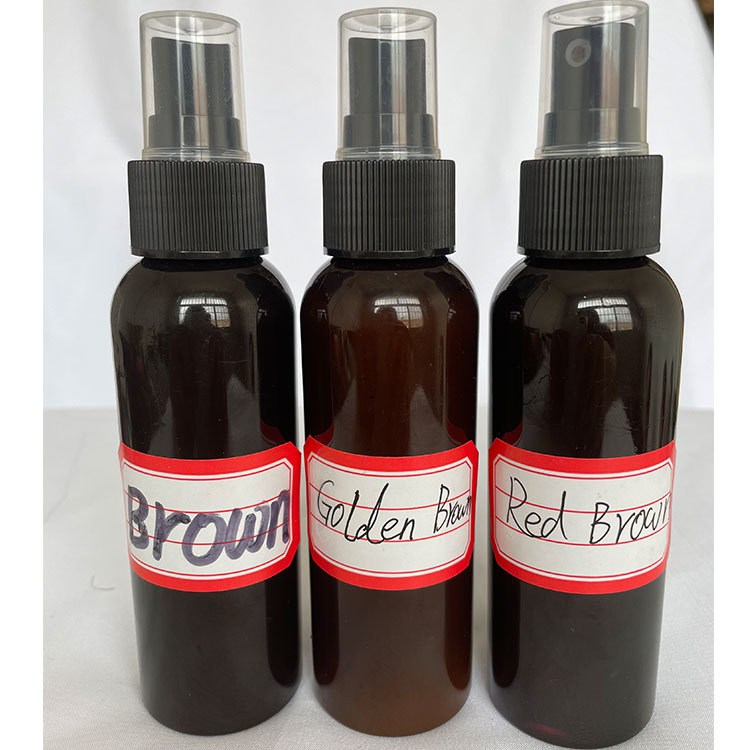 Wholesale Lace Tint Spray for wigs100ml Dark Brown Middle Brown Light Brown Tint Lace Spray For Closure Frontal Private Label