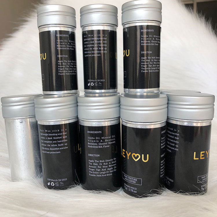 75g 2.7FL.Oz hair wax stick Private logo custom hair edge control wax stick for hair
