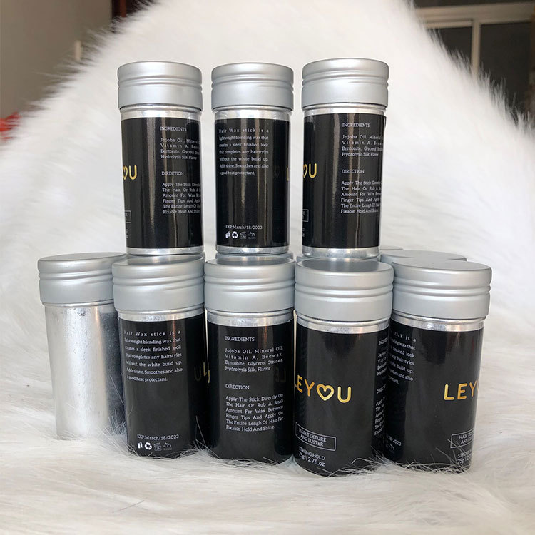 75g 2.7FL.Oz hair wax stick Private logo custom hair edge control wax stick for hair
