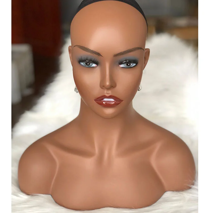 ption About this item This mannequin head is perfect to display your hair wigs, hats, scarfs, headphones, earrings