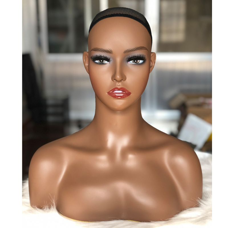 Ship From US! Mannequin Human Hair Wig Stand Mannequin Head Mannequin Head With Shoulders