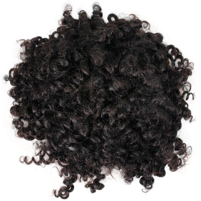 EseeWigs Human Hair 8x7inch Toupee For Men Hairpiese Replacement Systems Men Toupee Mono Lace with PU Around Curly Wig