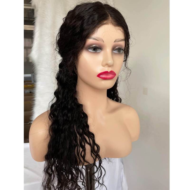 Mannequin Heads Bust Female Realistic Manikin Head with Face and Shoulders for Wigs Beauty Accessories Displaying