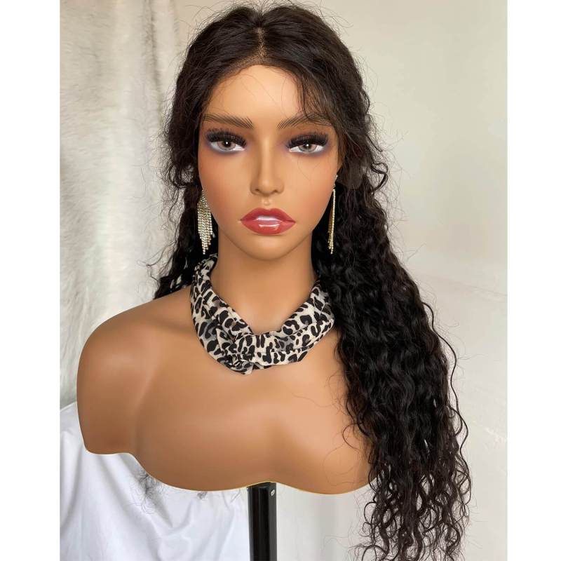 Realistic Female PVC Mannequin Head With Face and Shoulders Display Manikin Head Bust for Wigs,Makeup,Hats,Sunglasses Beauty Accessories