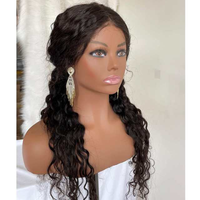 Mannequin Realistic Female PVC Manikin Head with Shoulders Display Realistic Mannequin Head Bust Wig Head Stand for Wigs Earrings Hat Sunglassess