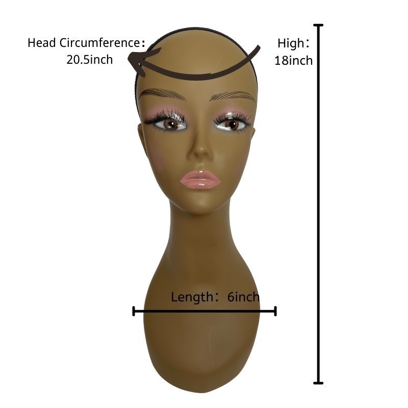 Female Bald Mannequin Head Cosmetology Wig Cap Jewelry Hat Display Holder Stand Practice Manikin Head Wigs Head Model