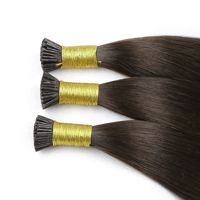 2#Color 15A I-tip Hiair Extrnsion Luxury Hair Brazilian Bone Straight Virgin Human Hair Extension