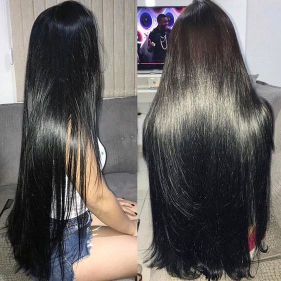 13x6 Lace Wigs 44 Inch Silk Straight Human Hair Lace Frontal Wig Bone Straight  Human Hair Wigs long hair wigs for women