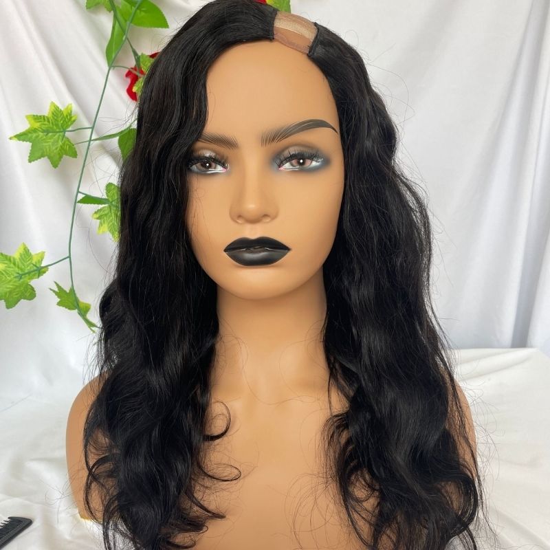 Body Wave Wig U Part Wigs  Real Human Hair unprocessed Malaysia Virgin Human Hair