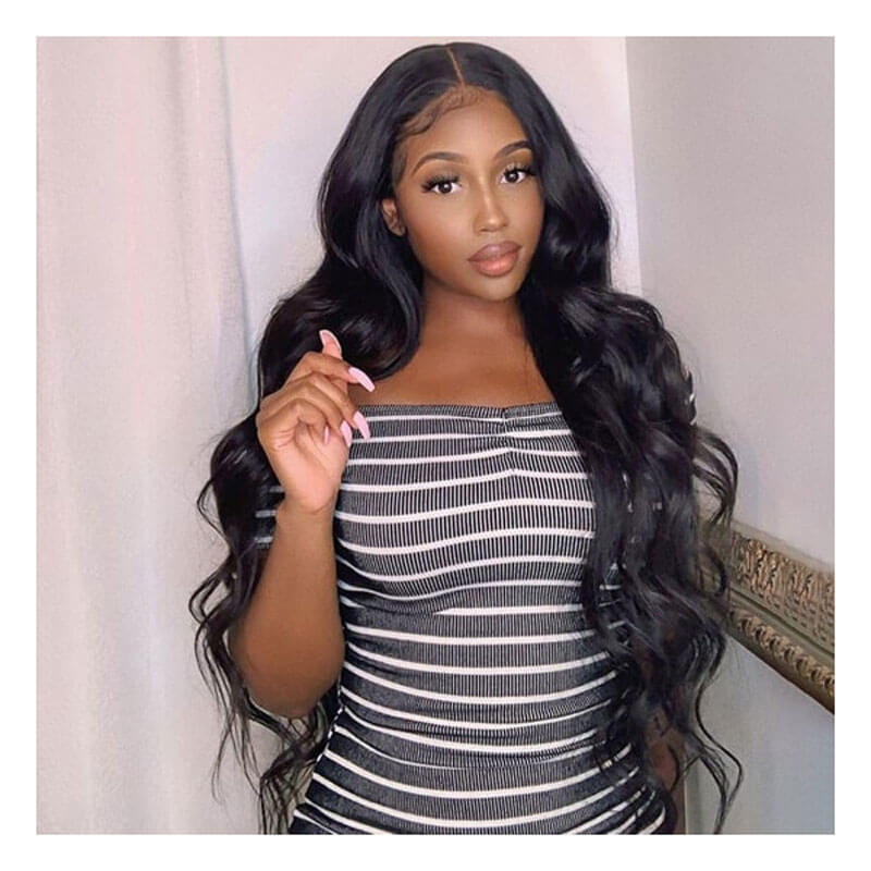 Body Wave Wig U Part Wigs  Real Human Hair unprocessed Malaysia Virgin Human Hair