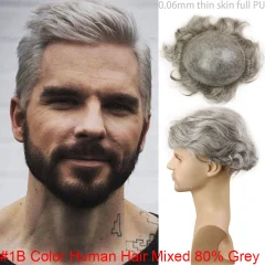1B Mix 80% Grey Hair