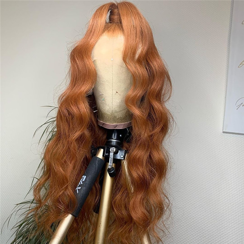 Human Virgin Hair Pre Plucked Ombre Lace Front Wig And 13x4x1 T Part Lace Wig For Black Woman-330c54