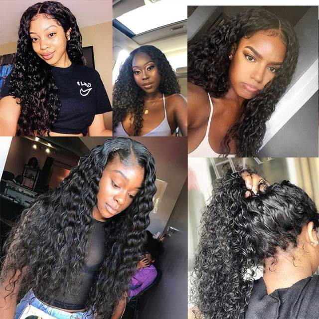 Human Hair Curly Wigs Lace Front Wig for Black Women 150% Density Full Lace Front Wigs with Baby Hair Pre Plucked Natural Hairline