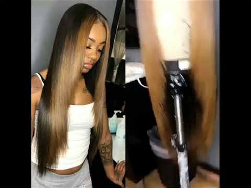 Human Virgin Hair Pre Plucked Lace Front Wig