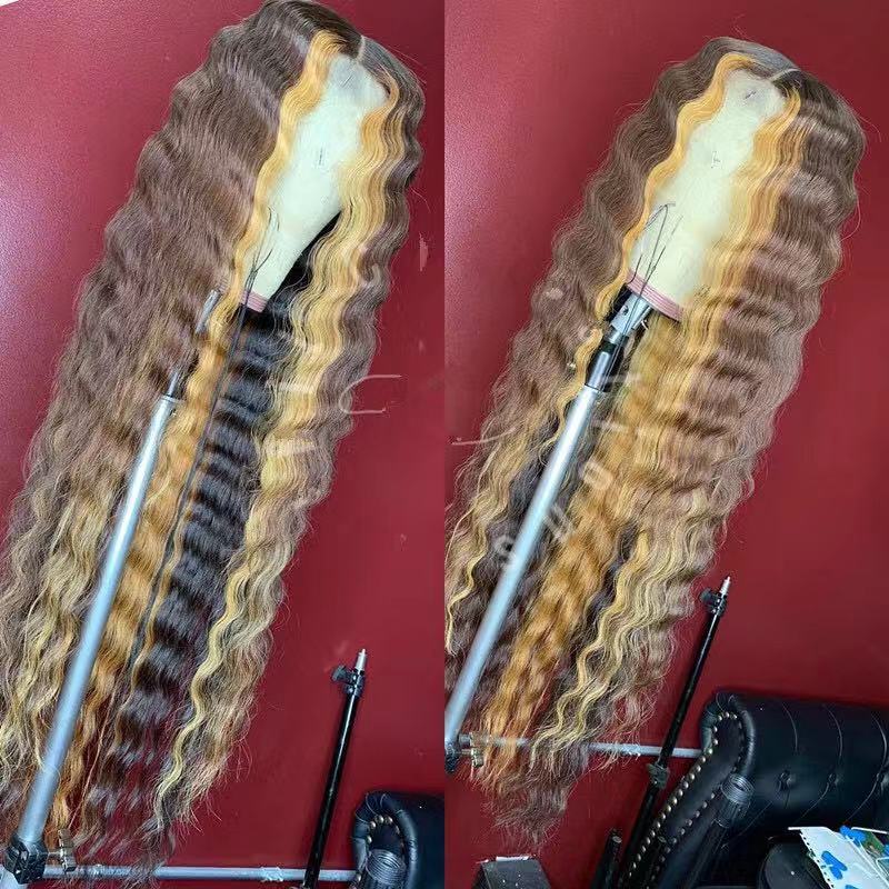 Human Virgin Hair Pre Plucked Lace Front Wig