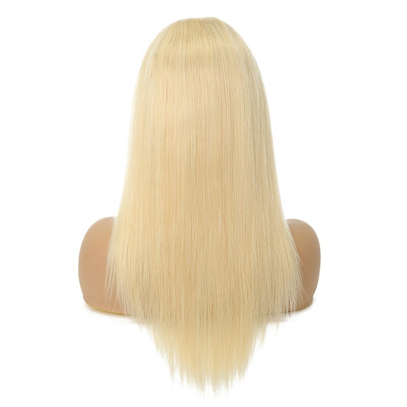 100% Human Hair Lace Front Wigs 613 Color 130% Density Straight Wigs