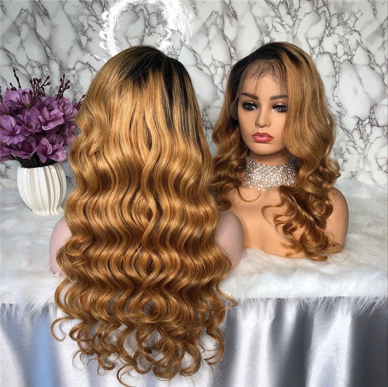 Human Virgin Hair Pre Plucked Lace Front Wig For Black Woman