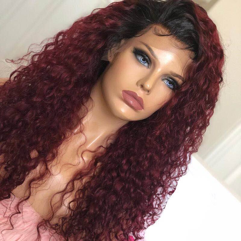 Human Virgin Hair Pre Plucked Lace Front Wig For Black Woman