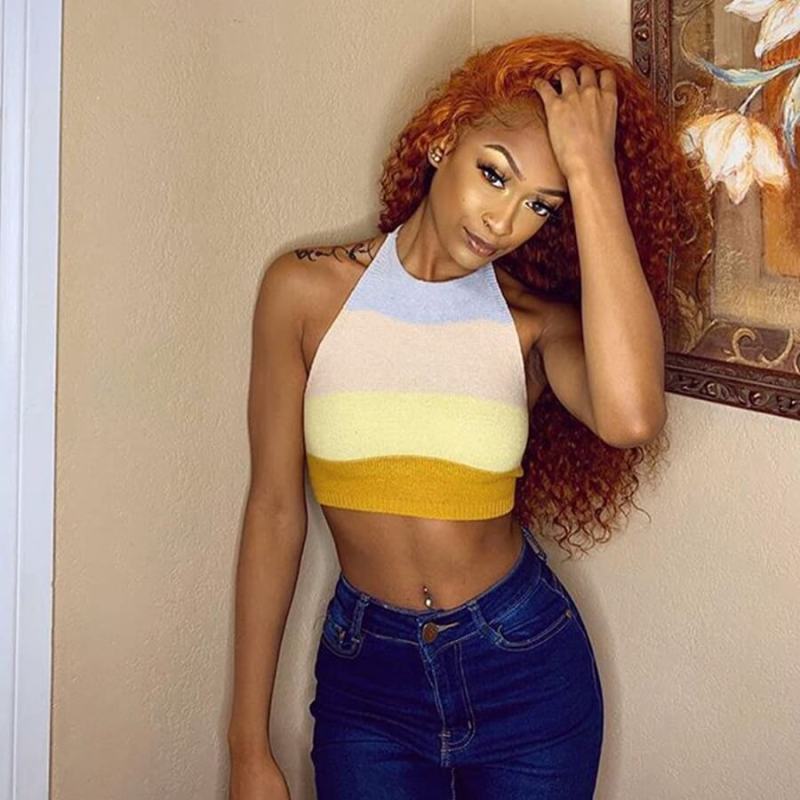Deep Wave Ginger Curly Human Hair Lace Front Wigs for Black Women Orange Curly Human Hair Full Lace Wigs with Baby Hair
