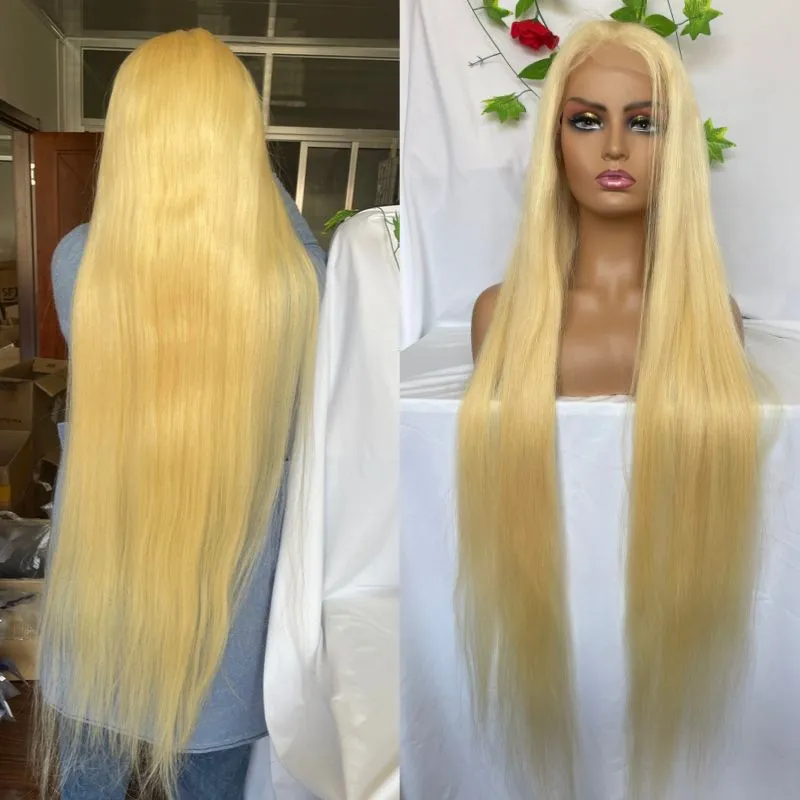 13x6 Lace Wigs 44 Inch Silk Straight Human Hair Lace Frontal Wig Bone Straight  Human Hair Wigs long hair wigs for women