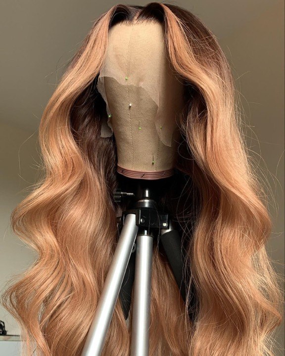 Human Virgin Hair Pre Plucked Lace Front Wig