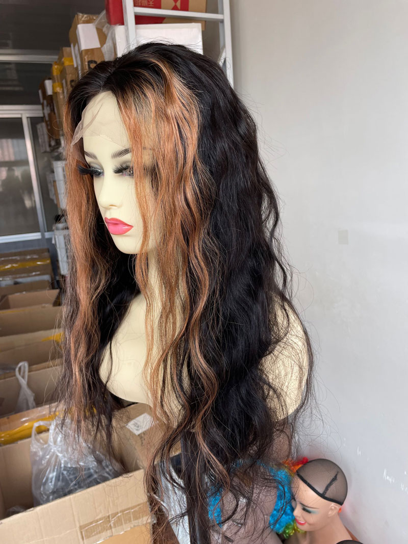 Human Virgin Hair  Pre Plucked Lace Front Wig &For Black Woman