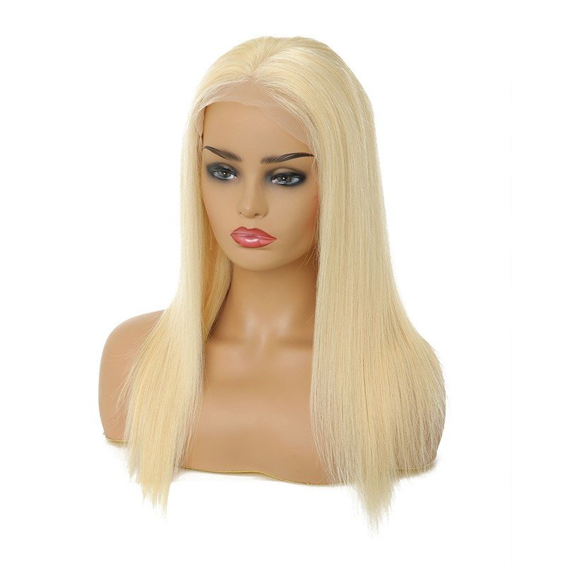 100% Human Hair Lace Front Wigs 613 Color 130% Density Straight Wigs