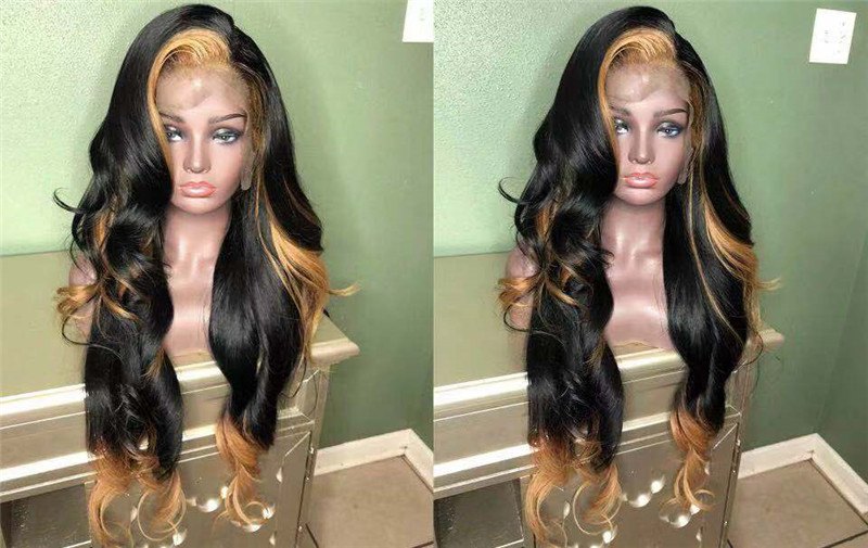 Human Virgin Hair Pre Plucked Lace Front Wig