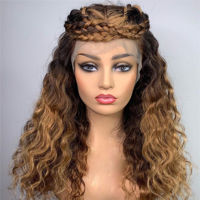 Human Virgin Hair Pre Plucked Lace Front Wig