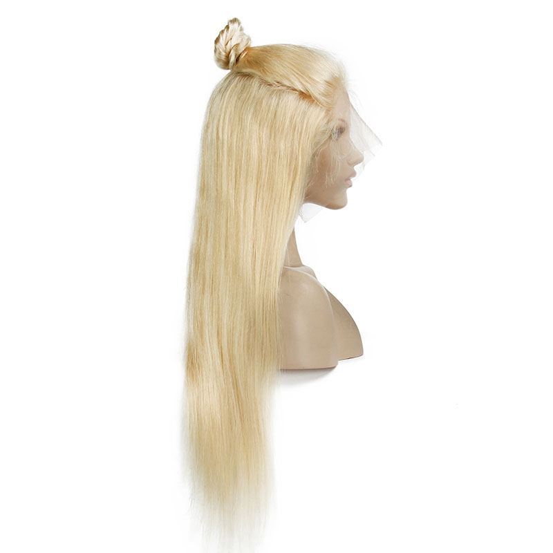 613 Full Blonde Glueless Lace Front Wigs Full Lace Wig Straight Human Hair Wig With Baby Hair