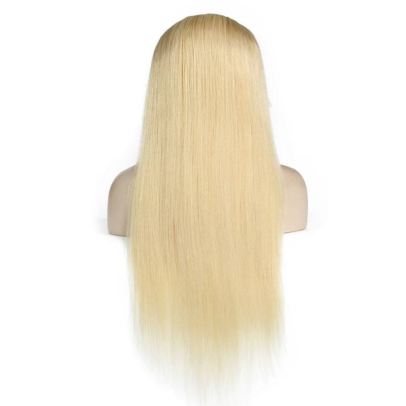 613 Full Blonde Glueless Lace Front Wigs Full Lace Wig Straight Human Hair Wig With Baby Hair