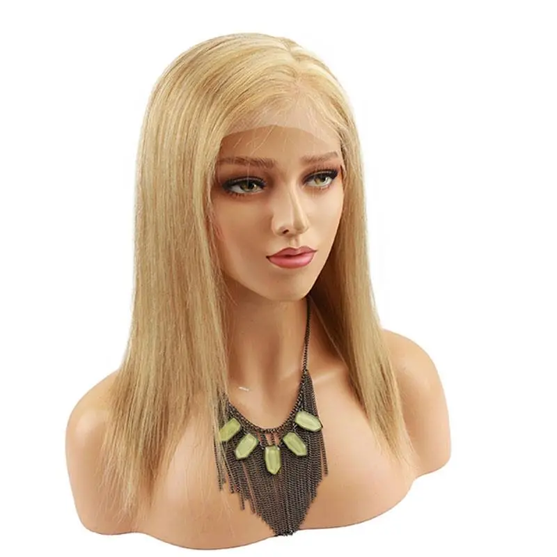 H 27 613 wig Highlight Color Full Lace Front Wig Human Hair Wigs Full Head Silky Straight