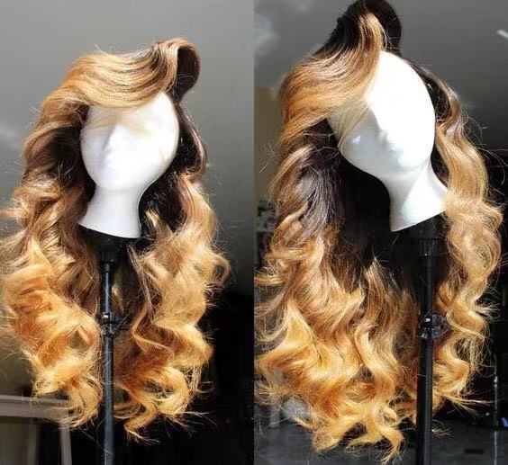 Human Virgin Hair Pre Plucked Lace Front Wig