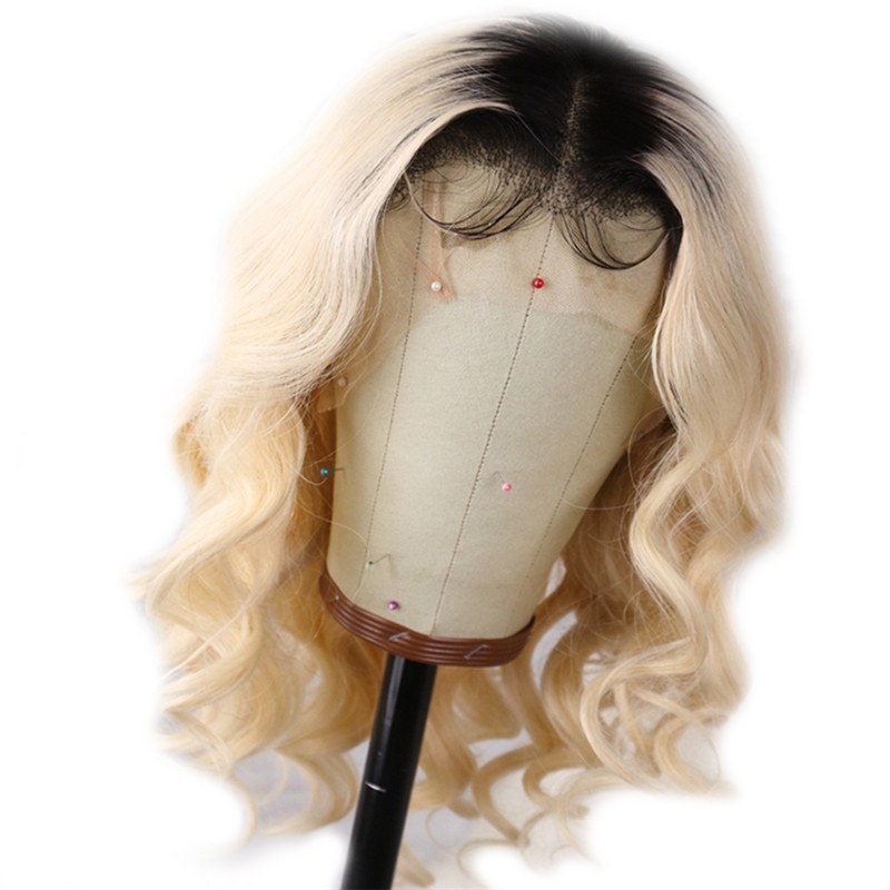 Straight 613 Blonde 13x4 Lace Front Wigs T/1B 613 Short Bob Wigs Brazilian Human Hair Wigs 150% Density Remy Hair