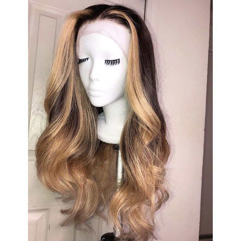 Human Virgin Hair Pre Plucked Lace Front Wig