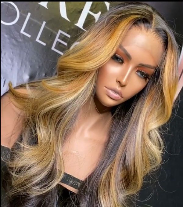 Human Virgin Hair Pre Plucked Lace Front Wig