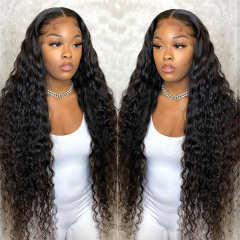 10A Grade Deep Wave Frontal Wig 13x6 Lace Wigs Remy 13x4 T Part Brazilian Wet And Wavy Curly Human Hair Wigs Deep Wave Lace Front Wig