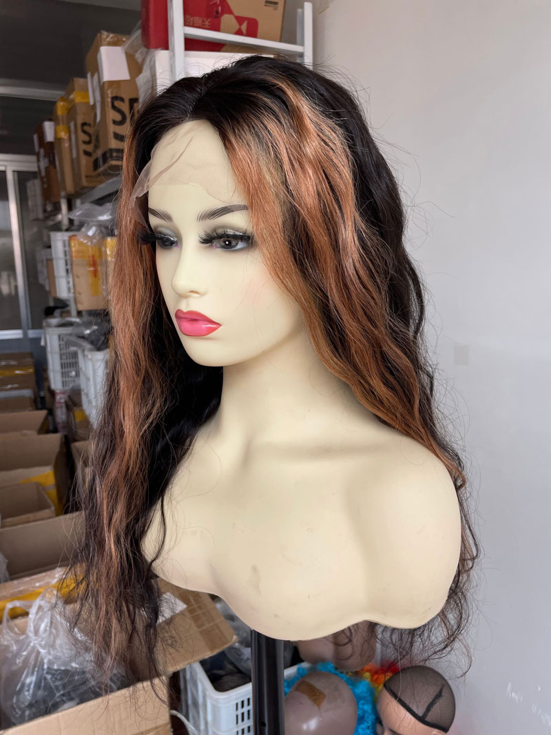 Human Virgin Hair  Pre Plucked Lace Front Wig &For Black Woman