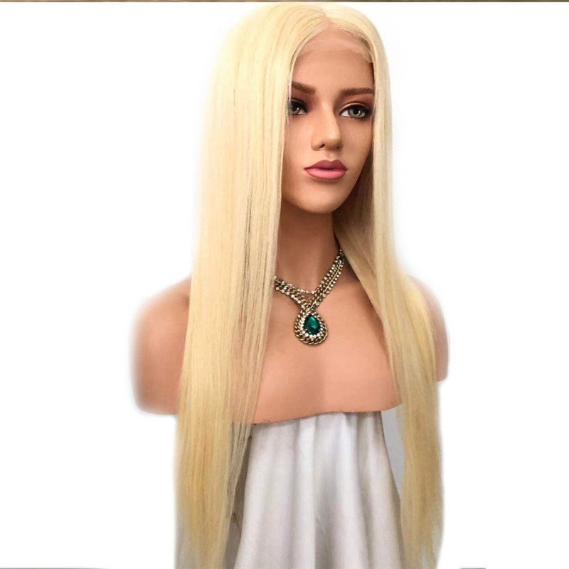 613 Blonde Lace Front Human Hair Wig Straight Lace Front Wigs Pre Plucked 13x4 Brazilian Remy Full Lace Wigs